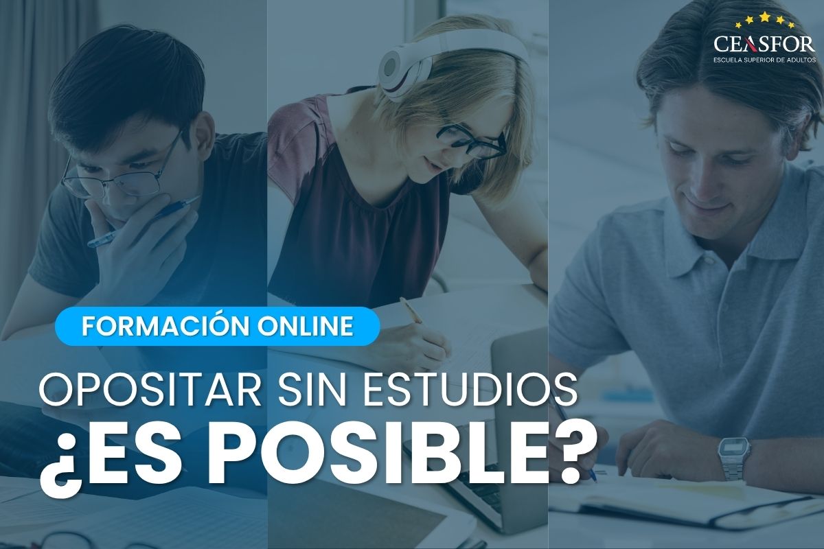 qué oposición estudiar sin estudios