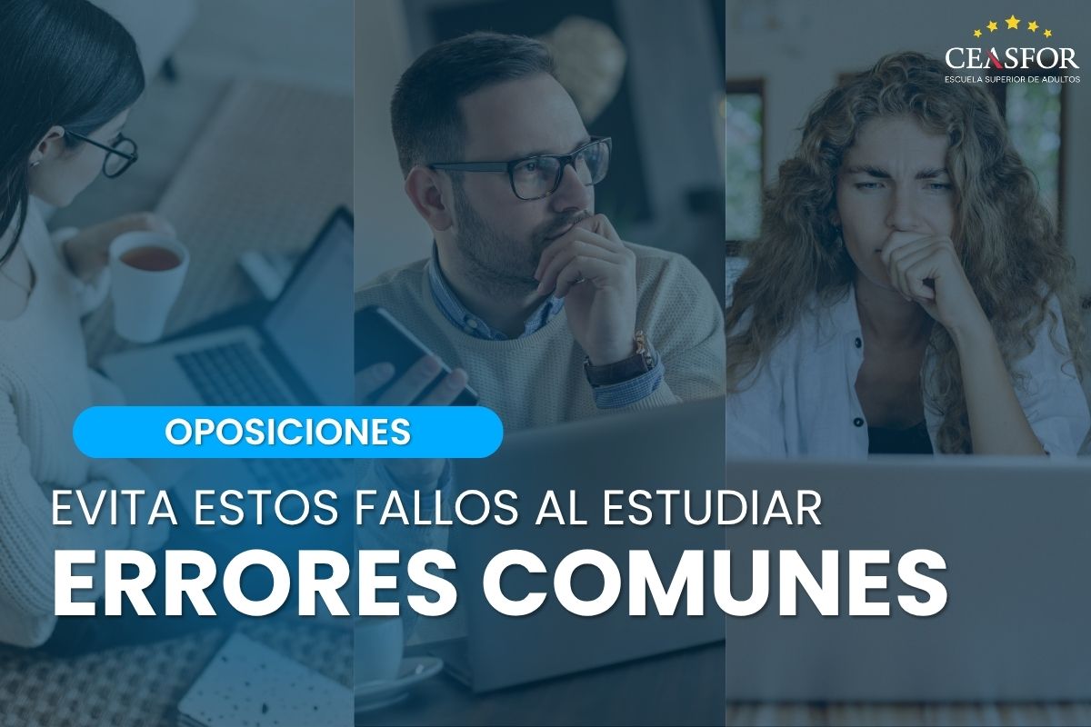 errores comunes al preparar oposiciones