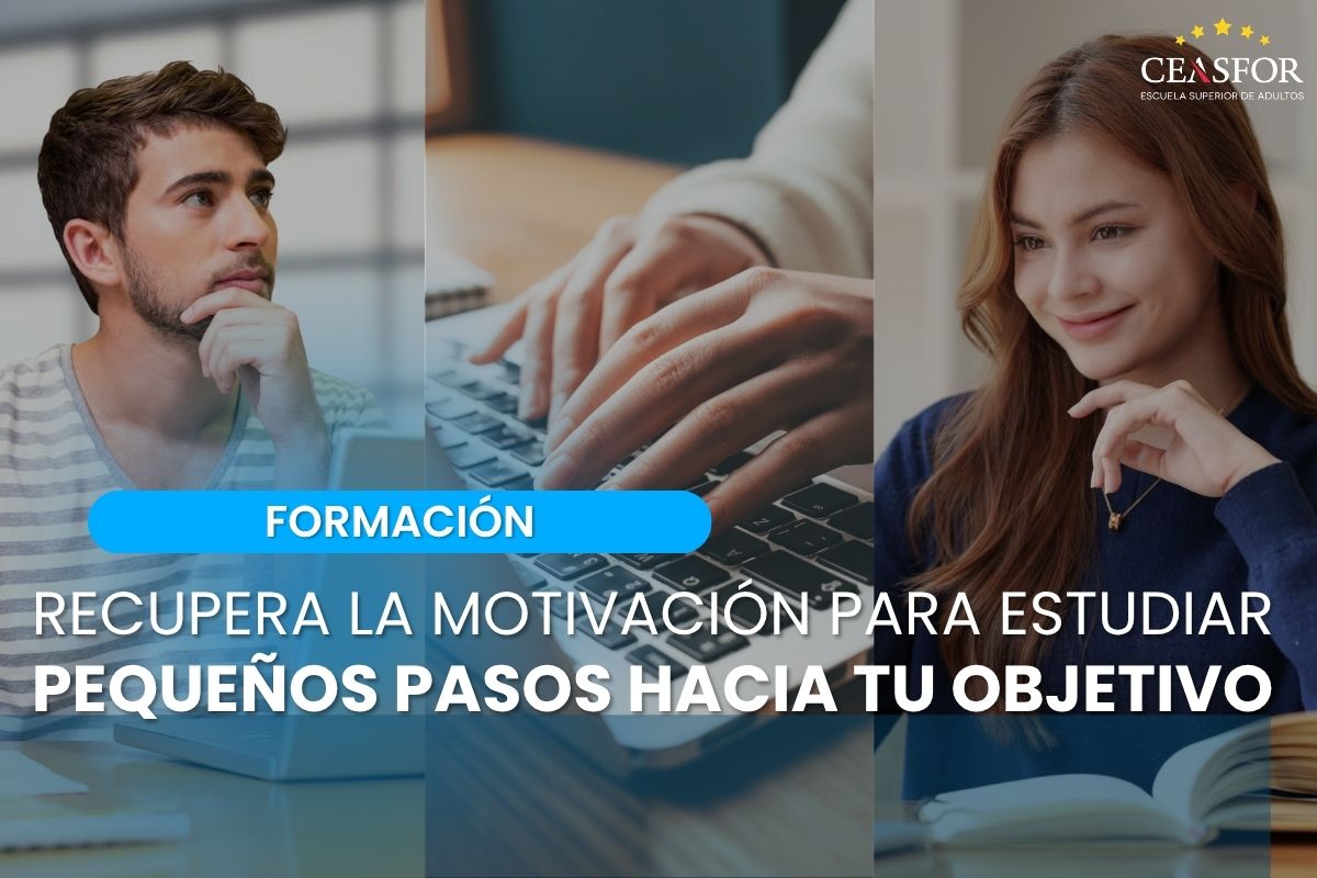 Tres estudiantes trabajando con ordenadores portátiles en un aula.
