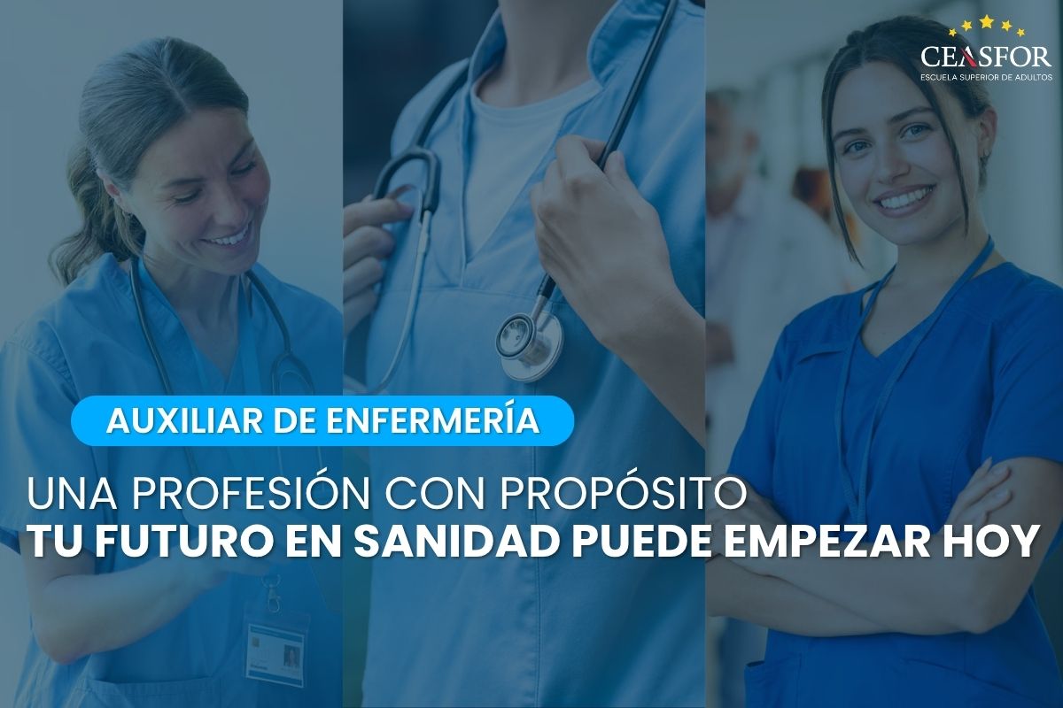 Curso de Auxiliar de Enfermería online en Ceasfor para formarte y acceder al sector sanitario.
